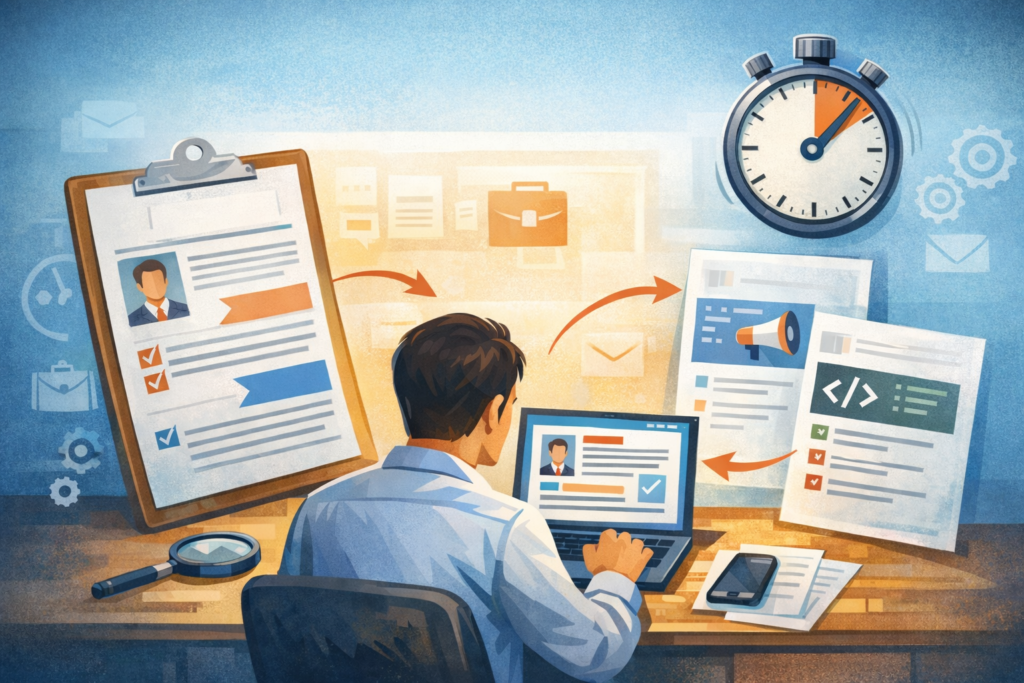 كيف تخصّص سيرتك الذاتية لكل وظيفة في أقل من 10 دقائق؟