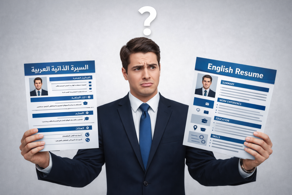 السيرة الذاتية العربية vs الإنجليزية